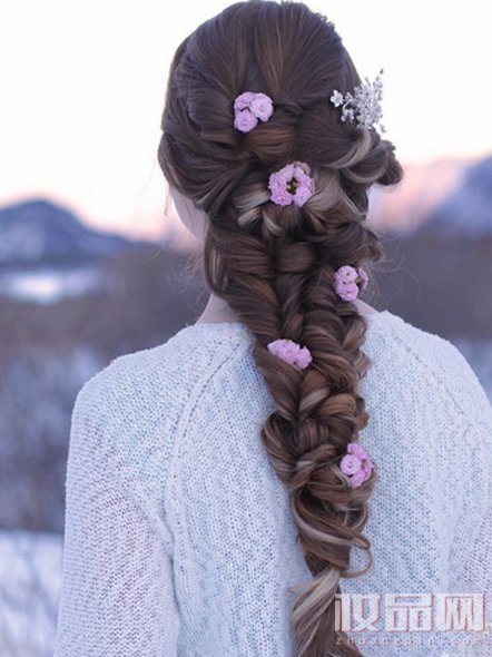 仙女范的法式浪漫编发轻松学起来,半扎发编发仙女范