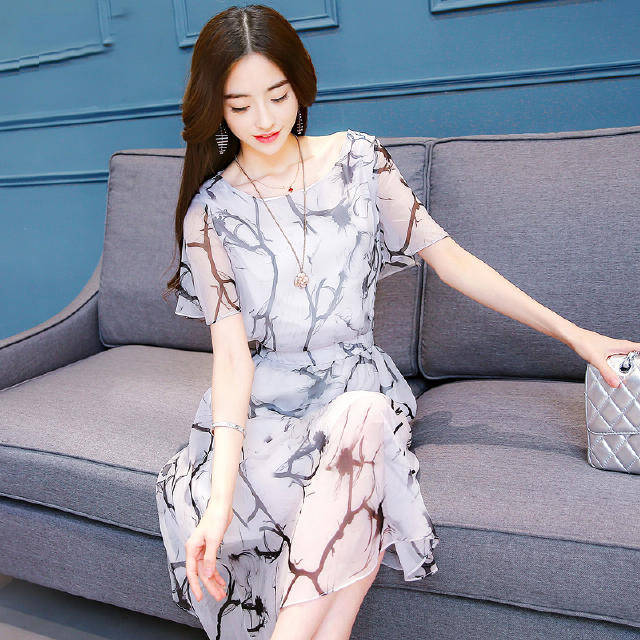 雪纺印花让三十岁的你美的柔美和纯真