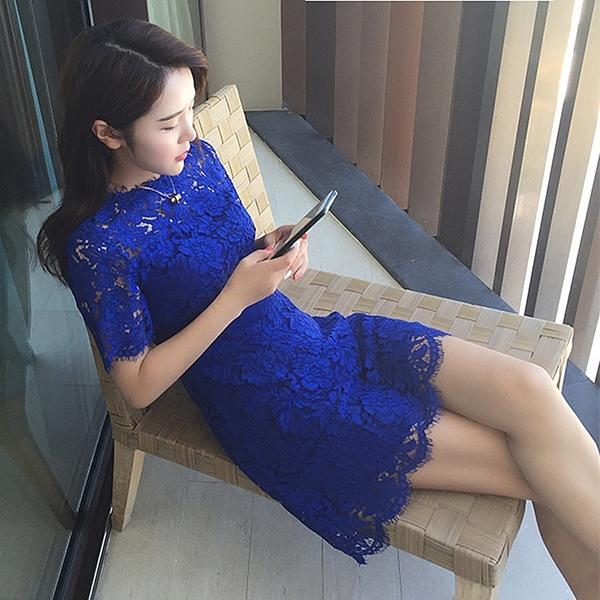 蕾丝连衣裙,性感到无可救药~