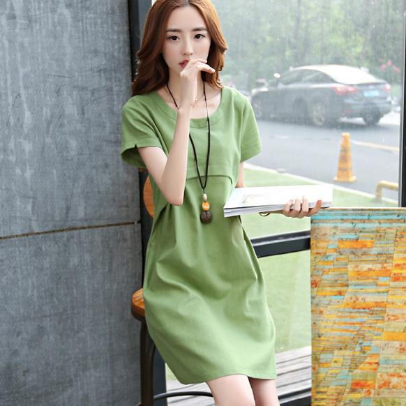 光腿穿裙子好看吗,棉麻显瘦通勤气质显腿长连衣裙