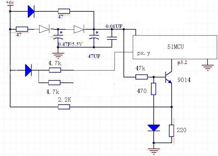 法拉电容自己掉电,单片机如何实现掉电保存功能
