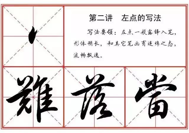 毛笔行书27种基本笔画,行书22种基本笔画写法