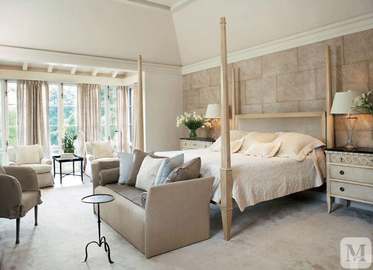 法式卧室黑色床搭配效果图,豪宅卧室上下铺