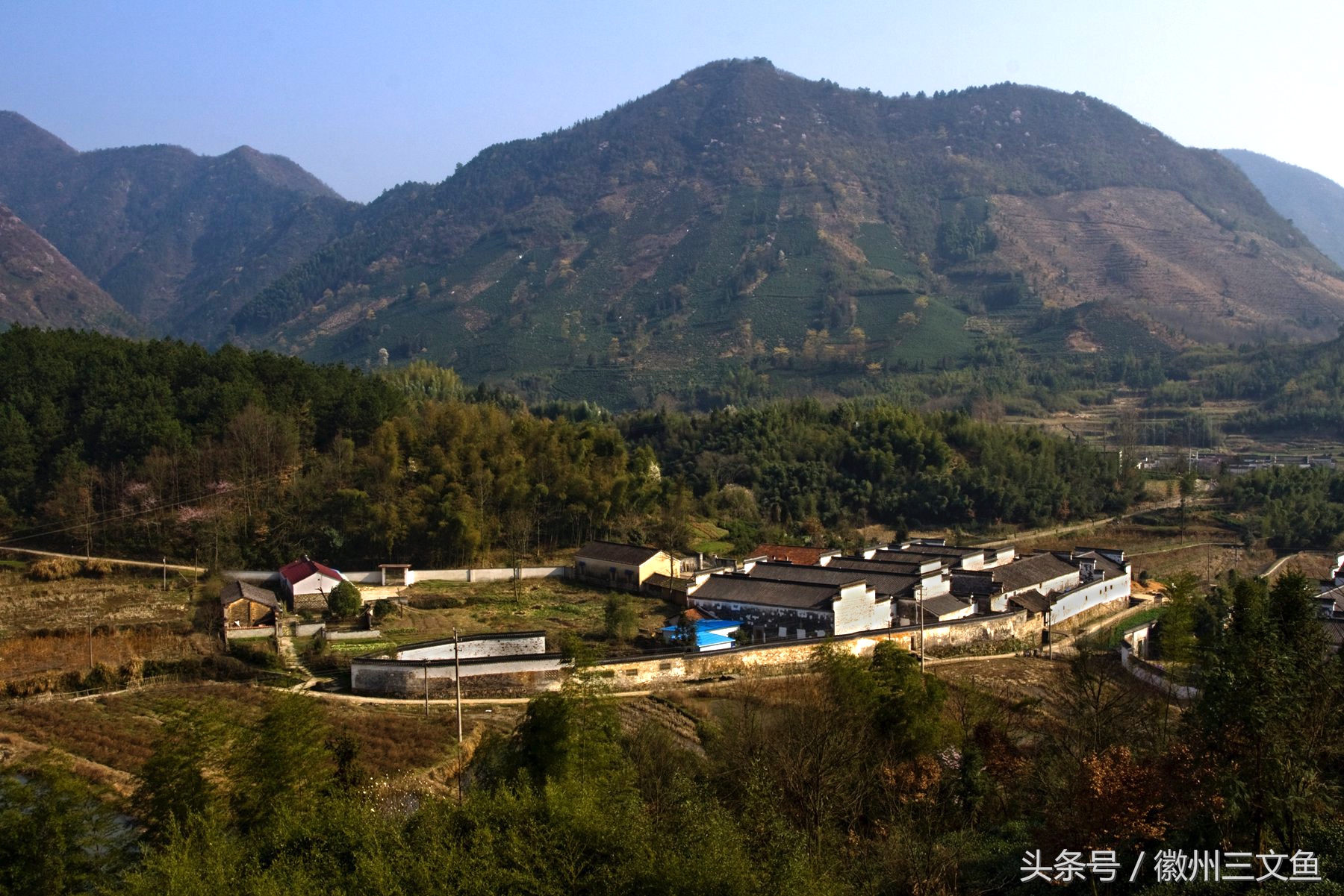 大江大河泾县黄田,泾县黄田洋船屋雪景