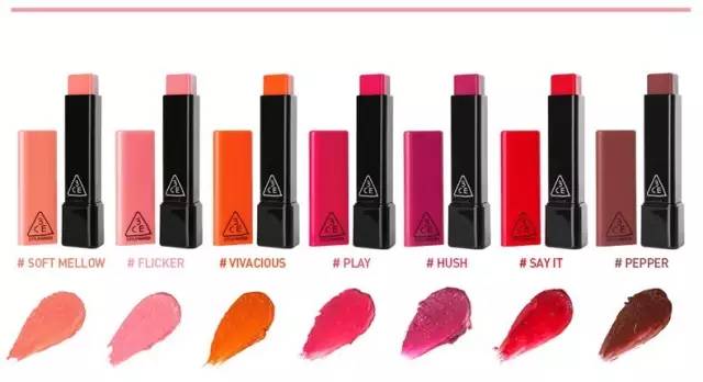 3celaydown口红试色,3ce透明亚克力口红murmuring试色