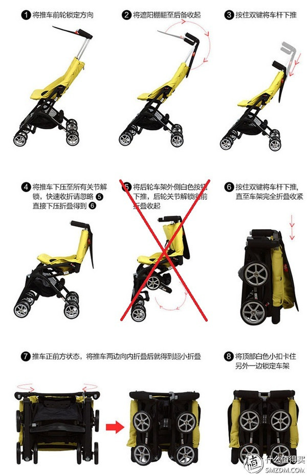 短小精悍!好孩子口袋车(D668)婴儿推车使用体验