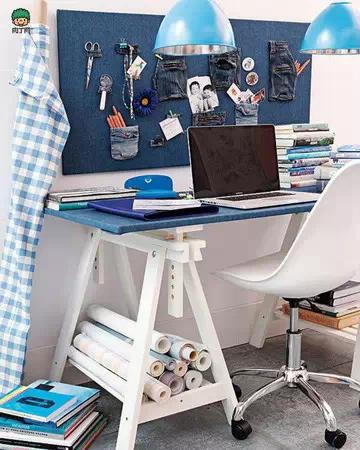 旧物改造牛仔裤收纳盒,旧牛仔改造壁挂收纳袋