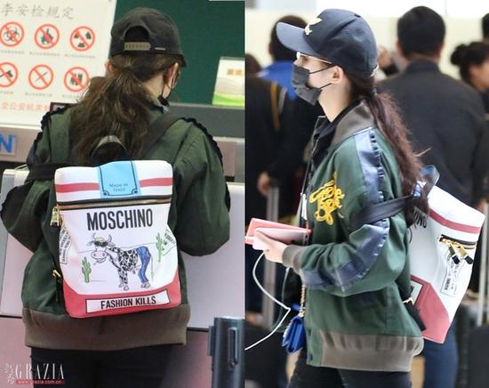 男人看手腕，女人看背包，时髦范要怎么装一个双肩包就能搞定！