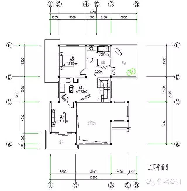新农村户型平面图,新农村自建房兄弟双拼户型
