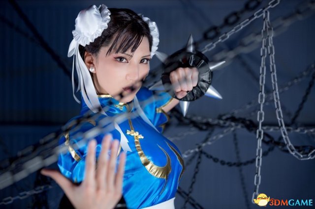 高颜值cos女神春丽,古力娜扎cos春丽造型图片