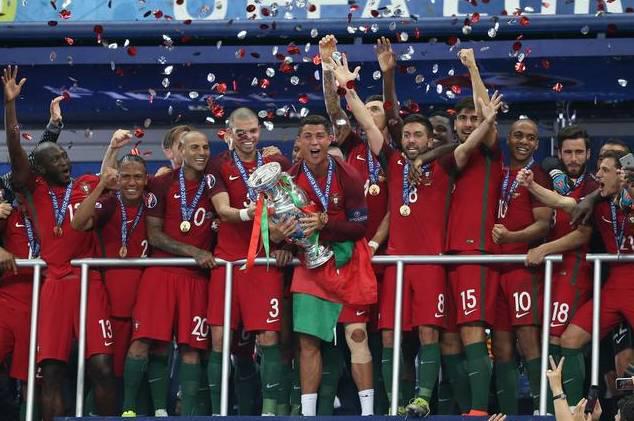 葡萄牙精彩夺冠瞬间,葡萄牙三场平球夺冠