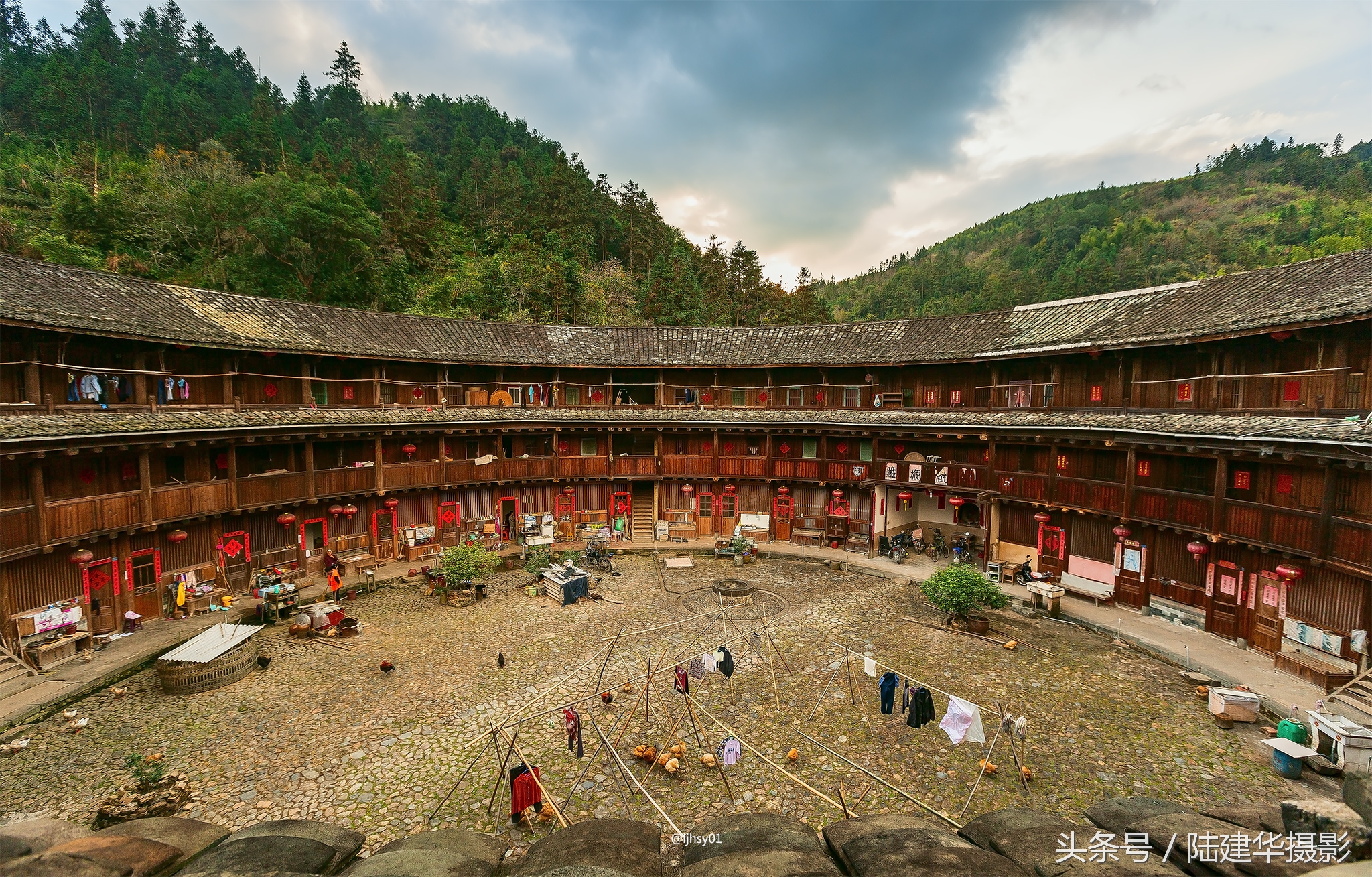 永定土楼南靖土楼大鱼海棠,南靖大鱼海棠土楼