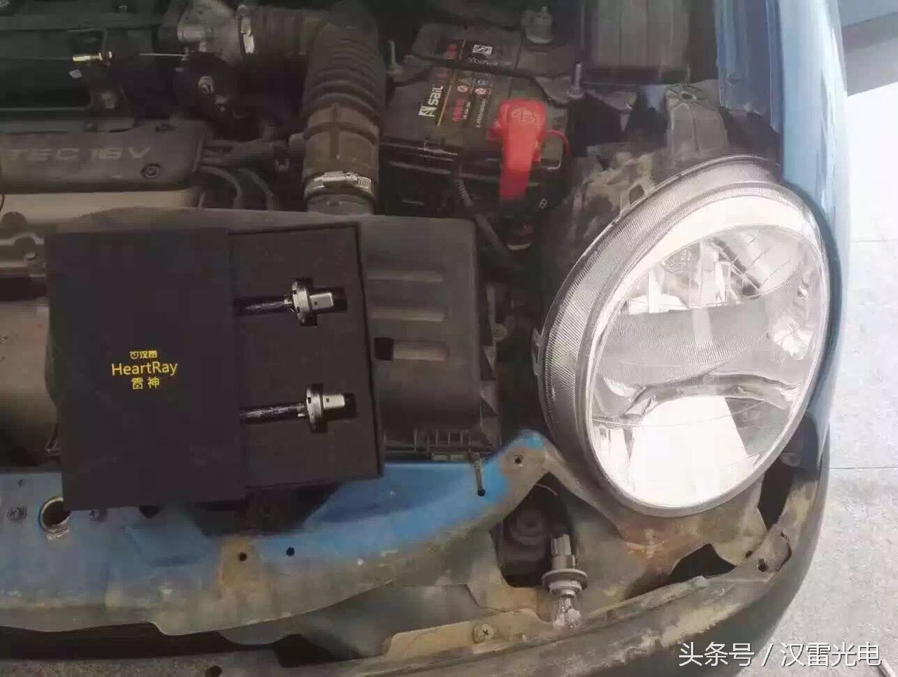 雪佛兰乐驰改h4氙气大灯教程,雪佛兰乐驰爆改