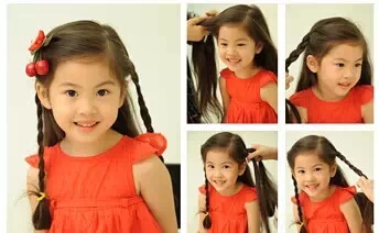 怎么给小女孩扎辫子简单教程,给孩子扎辫子慢教程简单