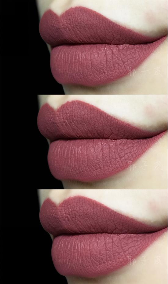 紫调豆沙色口红和红调豆沙色口红,巴黎欧莱雅161口红轻吻豆沙