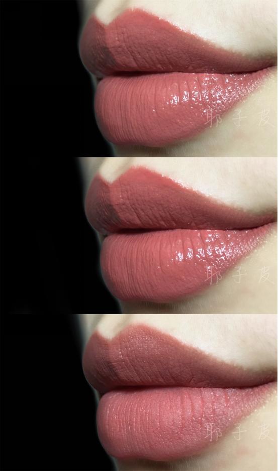 紫调豆沙色口红和红调豆沙色口红,巴黎欧莱雅161口红轻吻豆沙