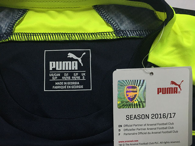阿森纳20-21第二客场球衣,2016-17阿森纳主场球衣