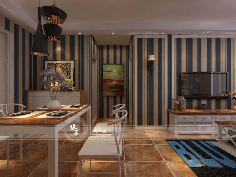 芜湖荷塘月色89㎡简美风格装修案例