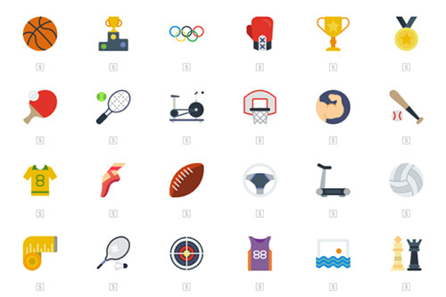 奥运会24个项目图标下载,夏季奥运会运动项目卡通图片
