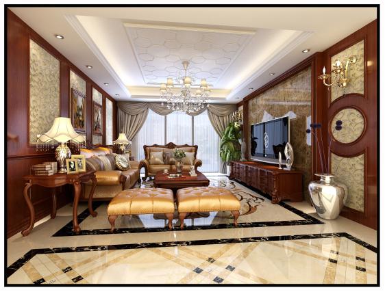 合肥国贸天琴湾装修效果图,装修效果图现代轻奢90平方合肥