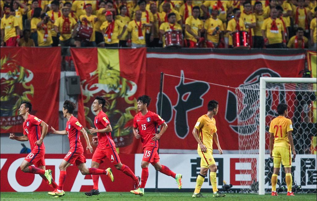 国足亚运队1-0击败韩国进球图片,u20亚洲杯国足vs韩国全场回放