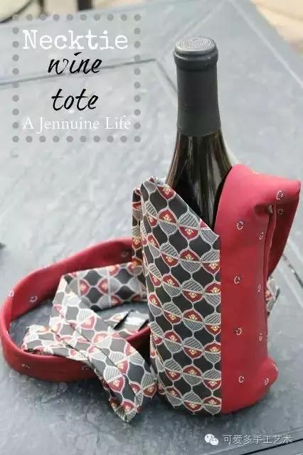 旧领带变身戒指收纳台,旧领带变废为宝