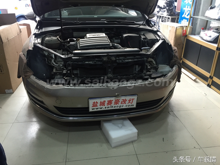 大众高尔夫7升级rline大灯,大众高尔夫7升级大屏