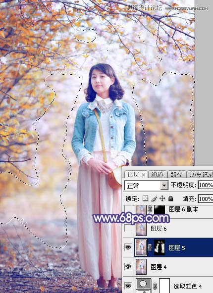 ps写真人像调色高级感黄背景,人像秋天调色ps