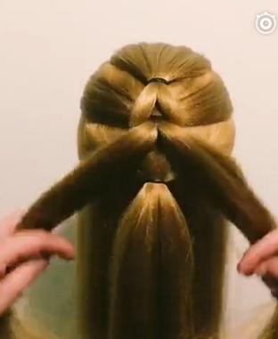 甜美编发发型教程图解,手残党短发超简单编发教程