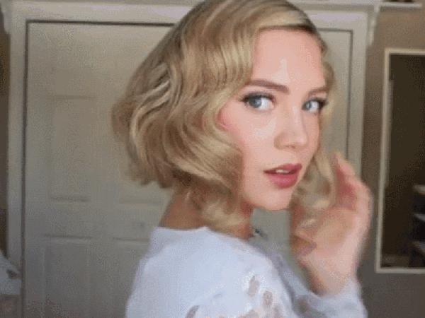 两个长头发怎么变成两个短发,长发变短发林志玲