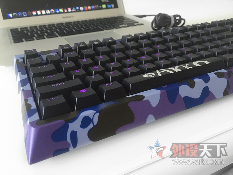 akko96键机械键盘评测,akko机械键盘青绿色