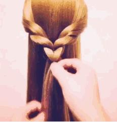 甜美编发发型教程图解,手残党短发超简单编发教程