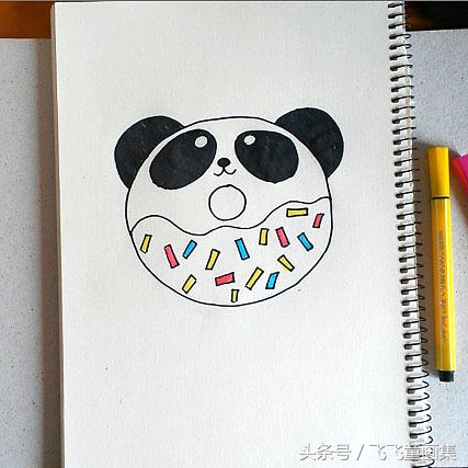 可爱简单的简笔画大熊猫,儿童简笔画教程大熊猫