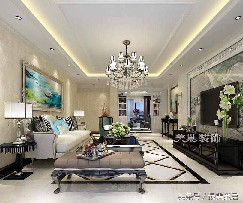 维也纳湖畔装修效果图,维也纳湖畔139平装修