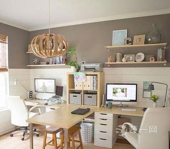 小型私人办公室布置设计,8个家庭办公室设计技巧