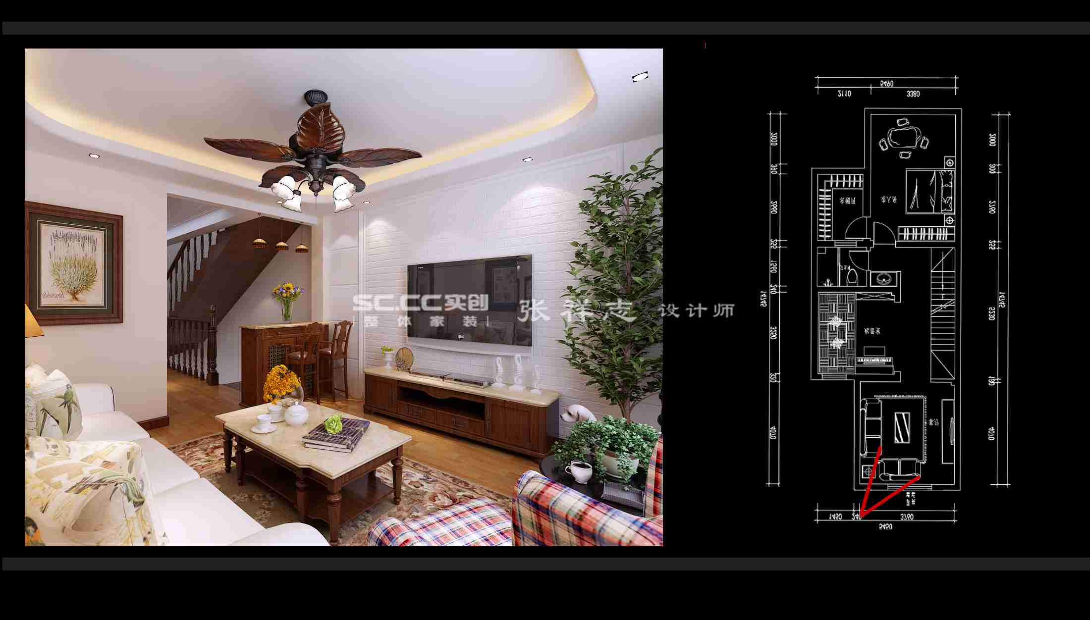 红墅湾装修案例,凯旋湾117平米户型装修案例