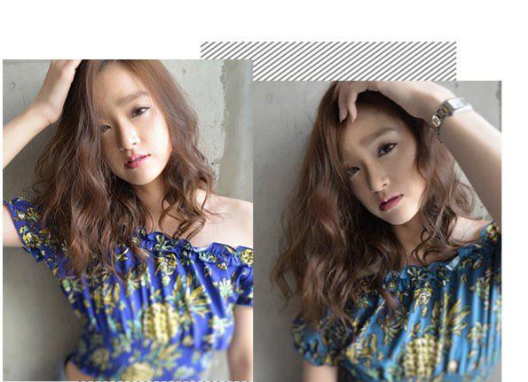 不烫中长发发型好看图片,流行的中长发烫发发型图片