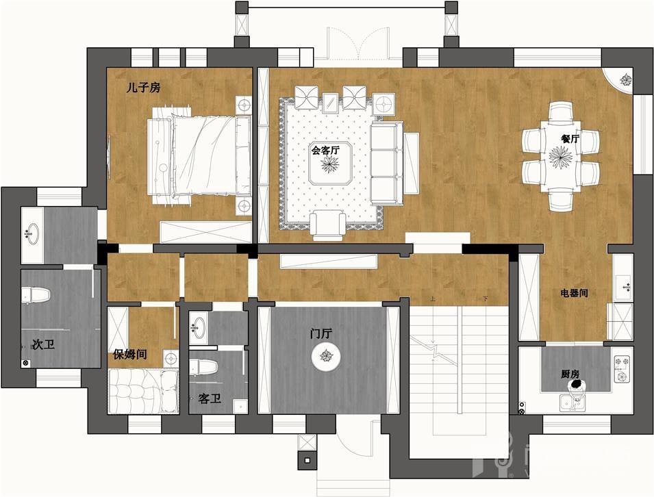尚层别墅空间设计,世茂龙湾三期叠拼