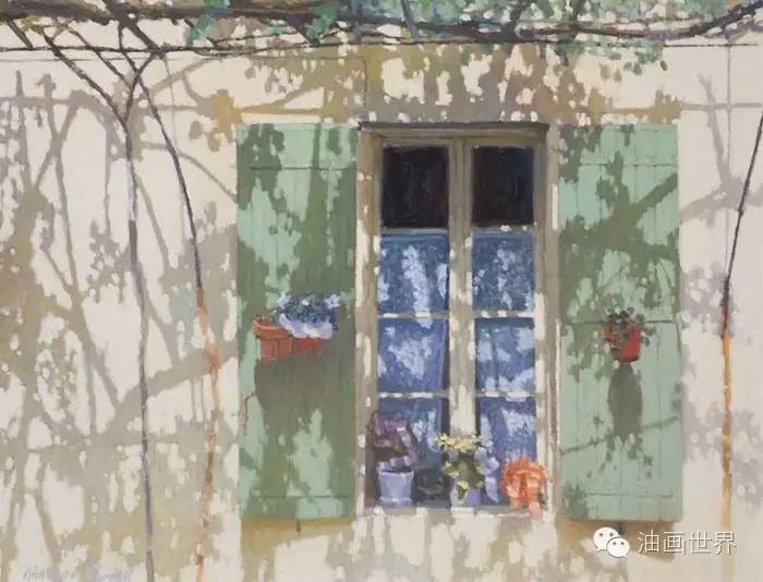 禅意山水意境油画,浓郁诗意的风景油画