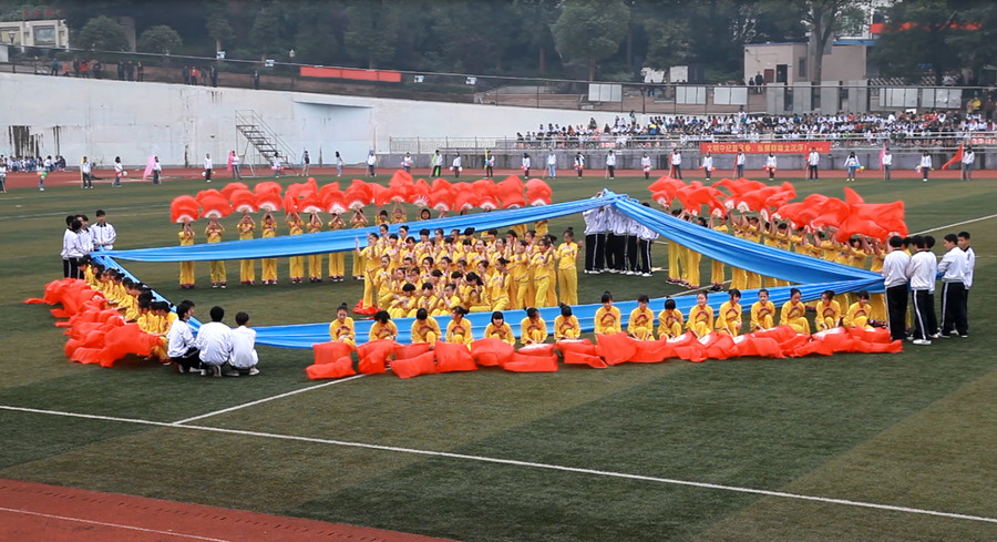 王朴中学校园美景,北碚区王朴中学