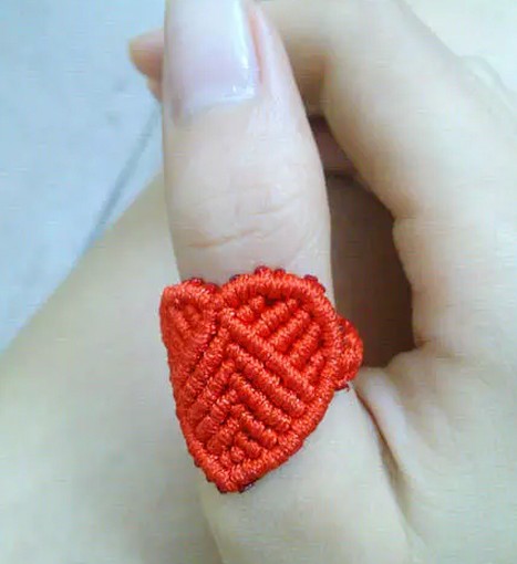 手工diy毛线编织戒指,手工diy编织戒指
