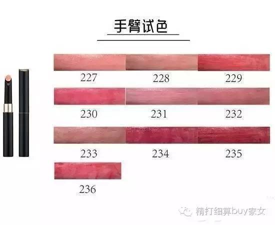 细管tf口红色号推荐,cpb口红细管