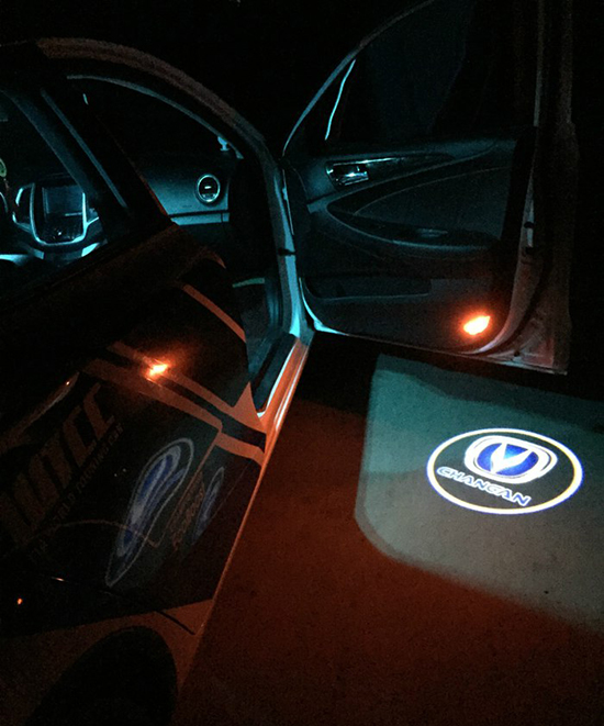 汽车迎宾灯改装,传祺m6pro迎宾灯改装