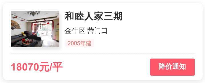 外行人看价格内行人看效果,成都金牛区和睦人家二期房价
