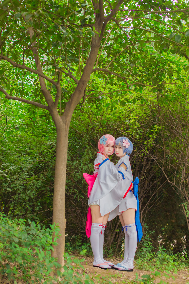 从零开始的异世界生活魔女cos,从零开始的异世界拉姆蕾姆cos