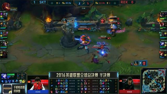 主播炸了艾希穿云箭,rox打skt艾希神箭现场反应