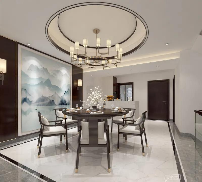 别墅案例赏析|301平方新中式风格