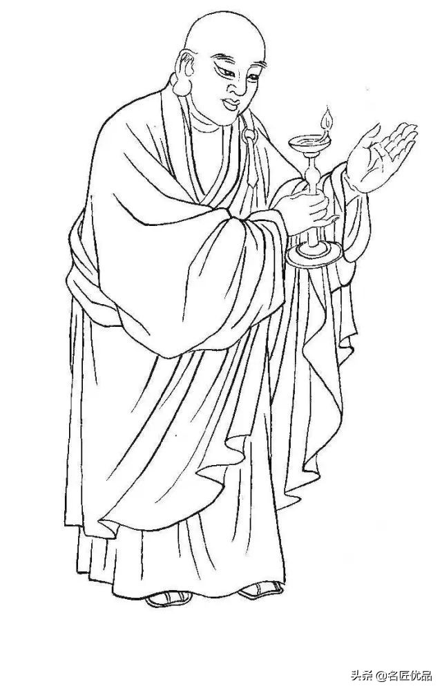 降龙罗汉白描图高清图片,降龙伏虎罗汉图白描