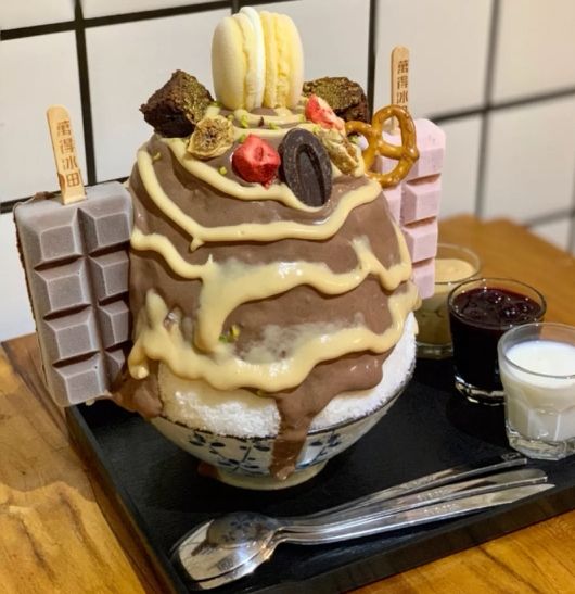 下关下午茶打卡拍照绵绵冰,户外绵绵冰打卡