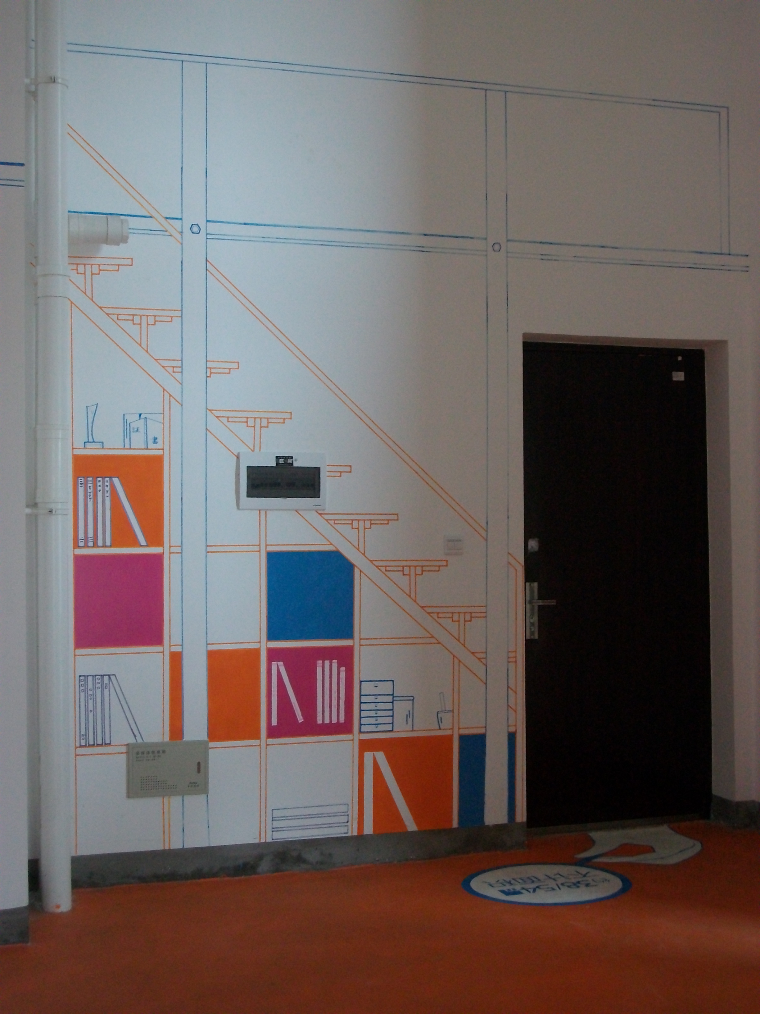 家庭简单又好看的小墙绘,墙绘艺术室装修